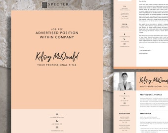 Application Template Package | English | Template for Word & Mac Apple Pages | Modern and Elegant | Resume | Cover Letter | Cover Page