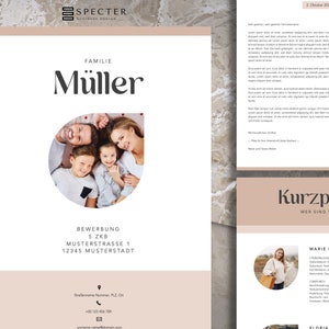 Wohnungsbewerbung für Singles/Paare/Familien | Vorlage | Deutsch | Word & Pages | Sofort-Download