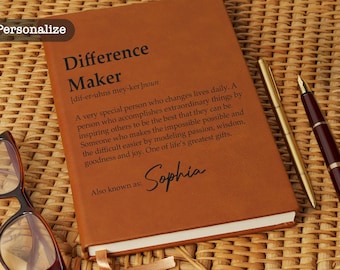 Difference Maker Vegan Leather Journal: Mentor Gift
