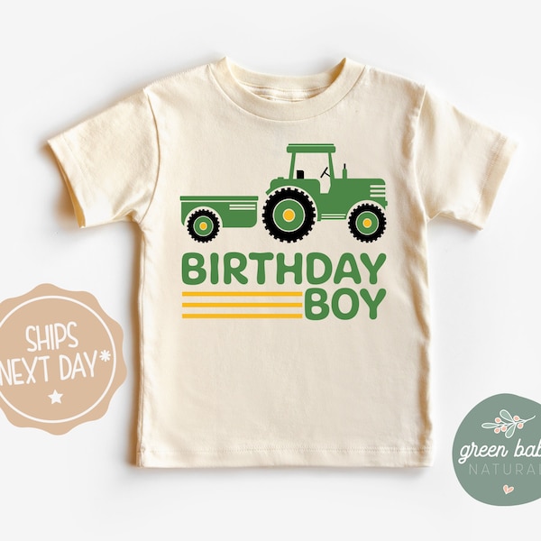 Tractor Birthday Boy Toddler Shirt, Farm Boy's First Birthday Shirt, Tractor Toddler Shirt, Gift For Farm Boy, Tractor Birthday Party Shirt