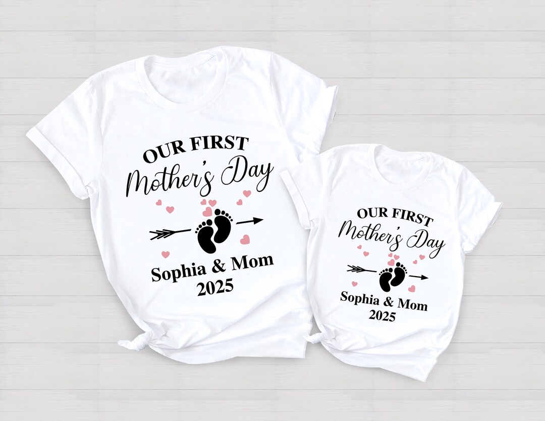 Personalized Mothers Day Shirt, Our First Mothers Day, My 1st Mothers ...