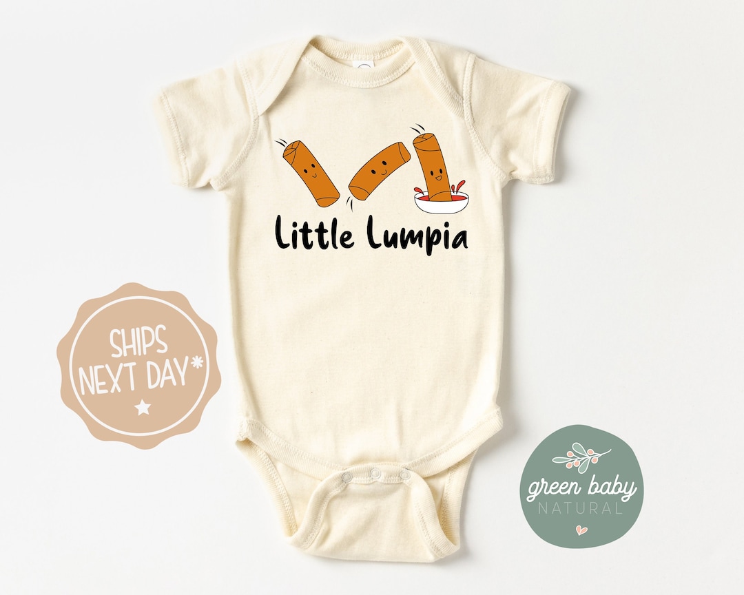 Little Lumpia Baby Onesie®, Cute and Funny Filipino Food Baby Clothes