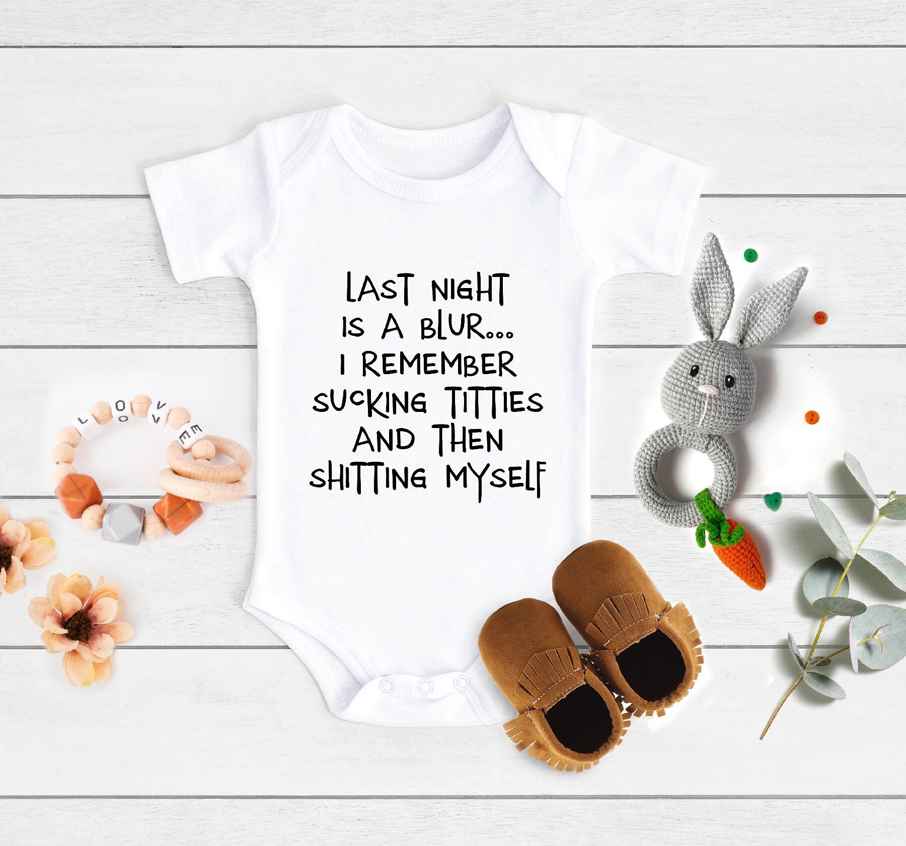 Last Night is A Blur Onesie® Funny Baby Onesie® Gift Funny Etsy