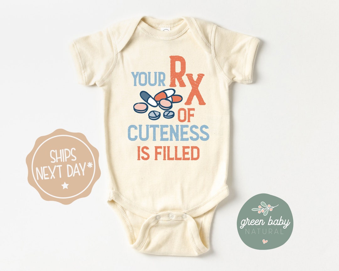 Pharmacist Onesie®, RX Onesie®, Pharmacy Natural Baby Shirt, Doctor ...