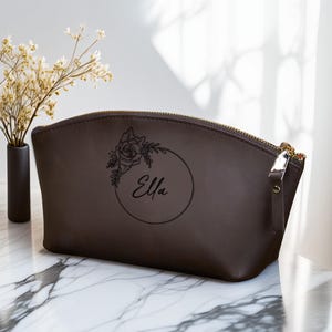 Personalized Makeup Bag, Personalized Cosmetic Bag, Birthday Gift for Her, Custom Makeup Bag Gift for Her, Cosmetic Bag Gift for Women