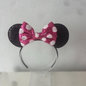 Opaska na głowę z uszami Myszki Minnie inspirowana Myszką Miki Disney