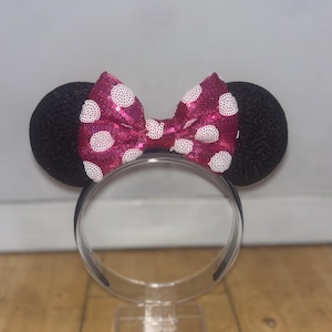 Opaska na głowę z uszami Myszki Minnie inspirowana Myszką Miki Disney