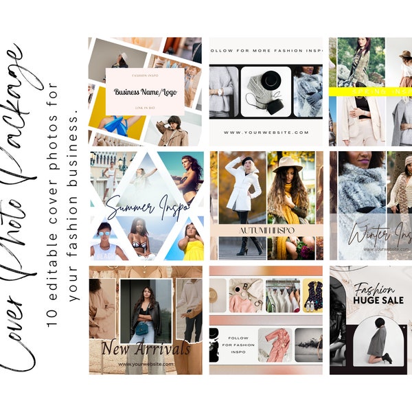 Editable Facebook Cover Photo Package