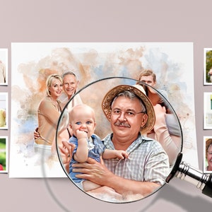 Combinez des photos pour en faire un dessin Ajoutez une personne à la photo Ajoutez un être cher décédé à la photo Portrait de famille à partir de différentes photos Ajoutez une personne image 2