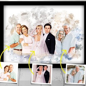 Combinez des photos pour en faire un dessin Ajoutez une personne à la photo Ajoutez un être cher décédé à la photo Portrait de famille à partir de différentes photos Ajoutez une personne image 7