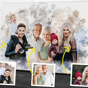 Combinez des photos pour en faire un dessin Ajoutez une personne à la photo Ajoutez un être cher décédé à la photo Portrait de famille à partir de différentes photos Ajoutez une personne image 2