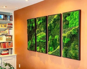 Large Moss Wall Art: Wall Decor Made of Real Moss