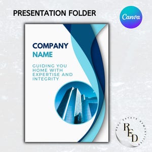 Professional Realtor Listing Presentation Folder - Canva Template
