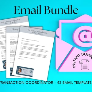 Transaction Coordination Email Template Bundle - Instant Download PDF