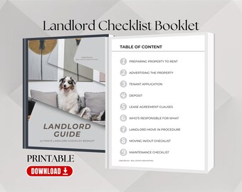 Landlord Checklist | Walkthrough Inspection | Tenant Move In | Tenant Move Out | Tenant Application | Maintenance Checklist | Rental Agent