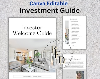 投資家向けウェルカムガイド（既成） - 不動産管理マーケティング用Canva編集可能テンプレート