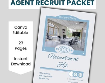 Makler-Recruitment Kit: Makler-Optimierung und Makler-Optimierung (Canva Template)