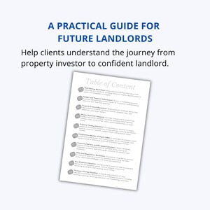 Real Estate Investing Workbook, Property Investor Guide & Landlord Planner image 2