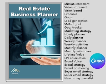 Real Estate Agent Business Plan | Real Estate Marketing | Business Plan Template | Realtor Marketing Plan | Agent Business Plan |Real Estate