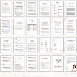 May include: A black and white guide with the title "Private Money" and sections on how it works, benefits, steps, real life examples, types of private money lenders, comparison table, how to find money lenders, evaluating credibility, financial analysis, risk management, and private money summary.