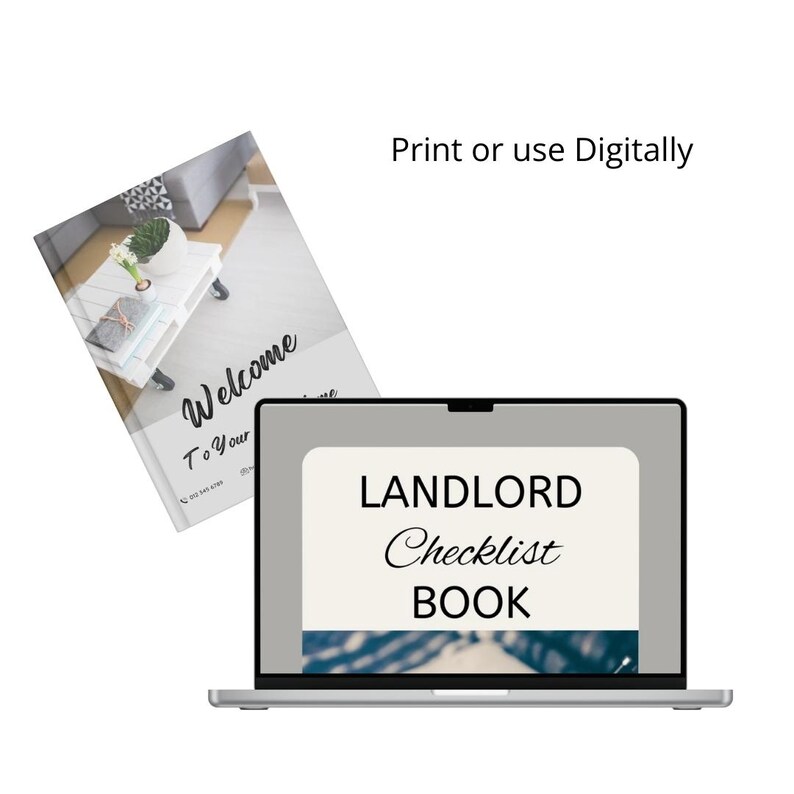 Editable Landlord Checklist Book | Real Estate Tenant Welcome Packet ...