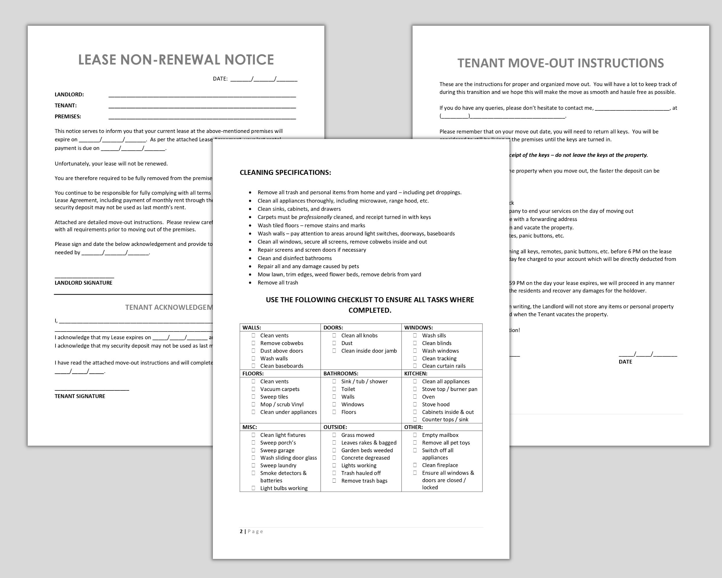 Landlord Non renewal Notice Non renewal Of Lease Agreement Tenant Move landlord-non-renewal-notice-non-renewal-of-lease-agreement-tenant-move
