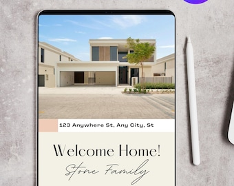 Realtor Closing Day Binder Template, New Homeowner Welcome Packet (Canva Editable Instant Download)