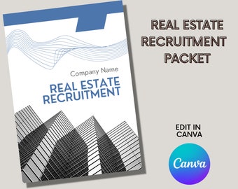 Real Estate Recruiting | New Agent Packet | Real Estate Team | New Real Estate Agent | Recruiting Template | Real Estate Broker Recruiting