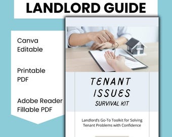 Tenant Issues Survivor Kit - Canva Editable Property Management Template