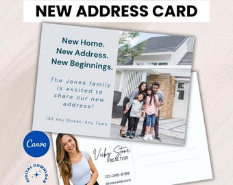 Editable We've Moved Postcard - Realtor Marketing Tool