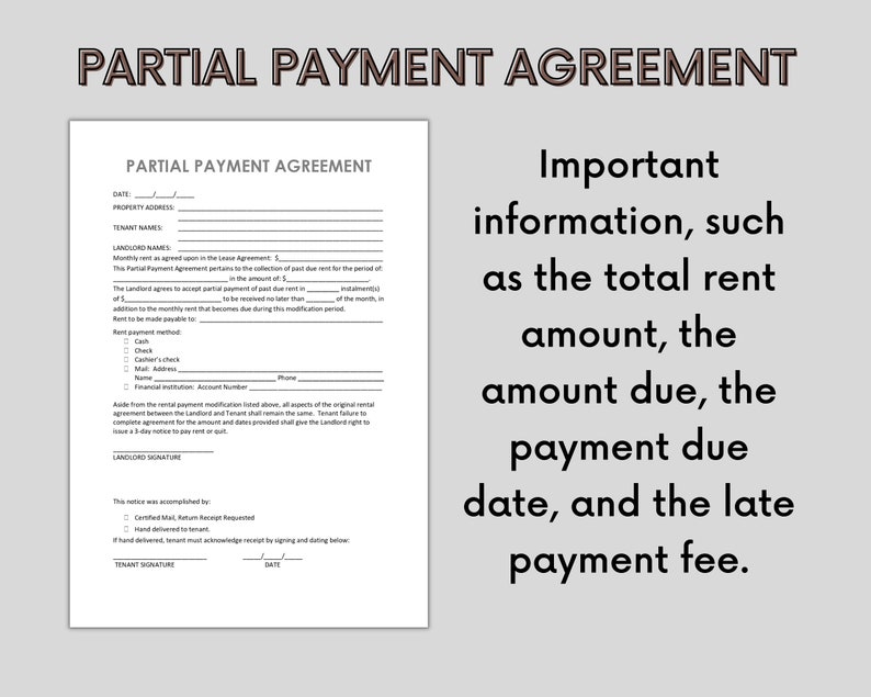 partial-rent-payment-agreement-landlord-tenant-rent-agreement-rent