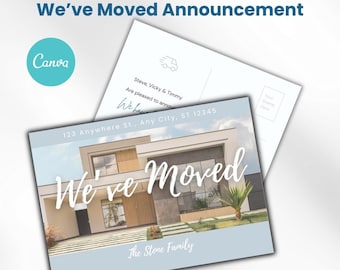 Digital “We’ve Moved” Postcard Template – Change of Address Announcement