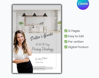 Real Estate Pricing Strategy | Editable 12-Page Realtor Marketing Tool