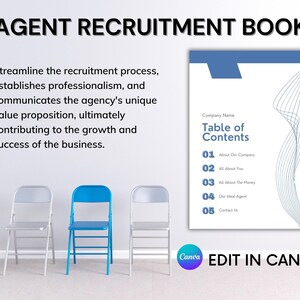 Real Estate Recruitment Kit: Engage Top Agents with Custom Canva Templates - Elevate Your Agency&#39;s Growth