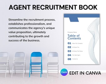 Real Estate Recruitment Kit: Custom Canva Templates (Digital Download)