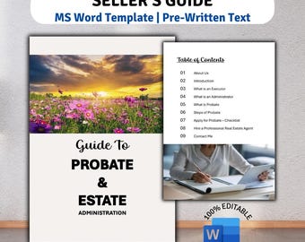 Verkoopgids Probate Property Services: vooraf geschreven MS Word-document