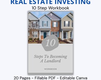 Real Estate Investing Workbook, Property Investor Guide & Landlord Planner