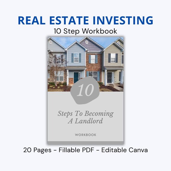 Real Estate Investing Workbook, Property Investor Guide & Landlord Planner