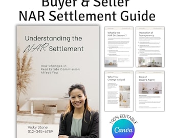 NAR Settlement Real Estate Guide | Real Estate Home Buyer and Seller Guide Bundle | Real Estate Marketing | Home Seller and Buyer Guide