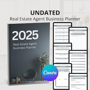 2025 Real Estate Agent Business Planner - Realtor Marketing Template