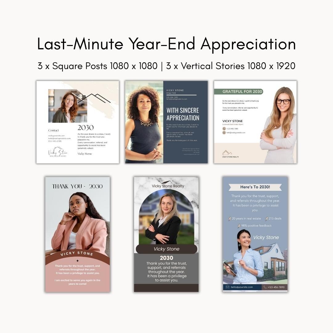 Social Media Appreciation Post, Story, Status Bundle | Canva Editable ...