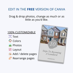 Real Estate Investing Workbook, Property Investor Guide & Landlord Planner image 4