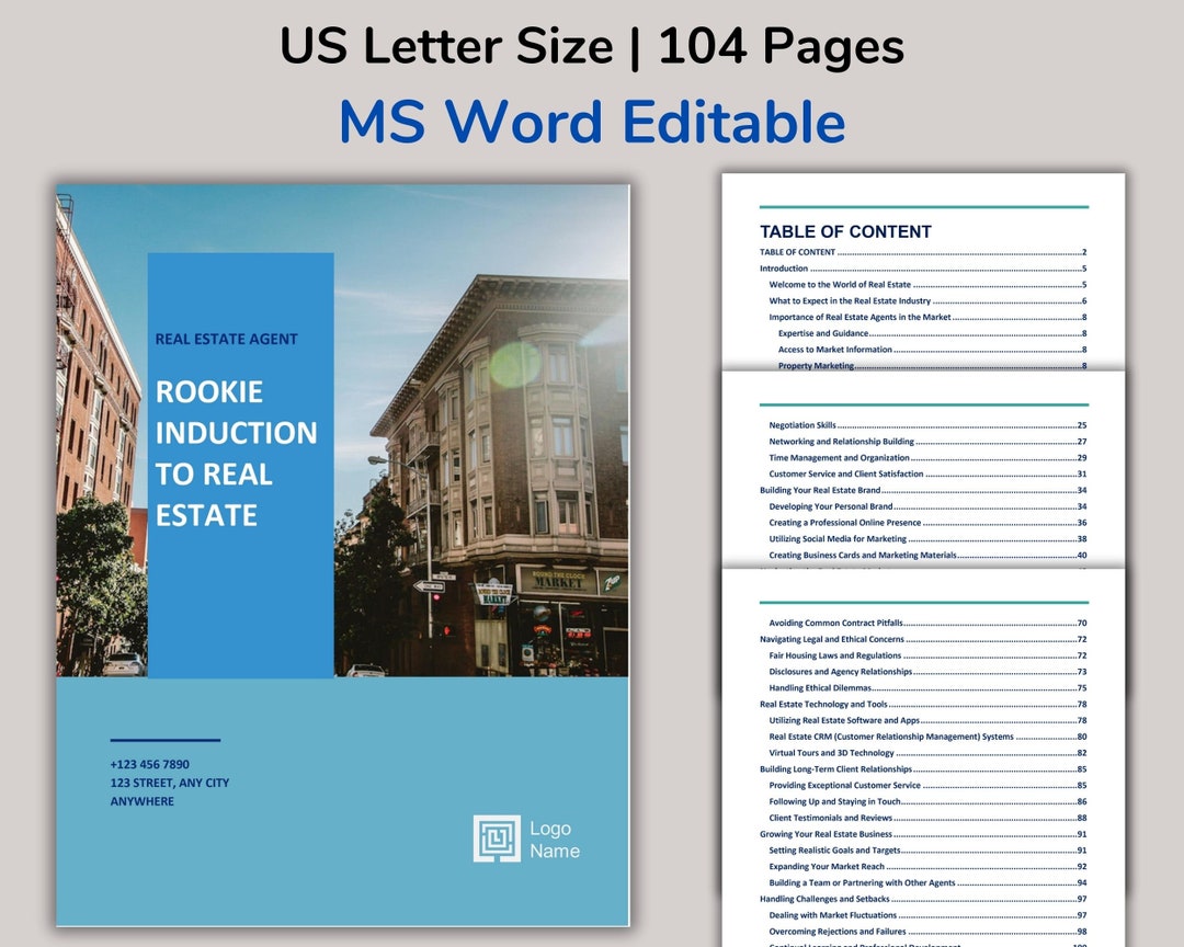 Real Estate Rookie Induction to Real Estate Handbook Real Estate Manual