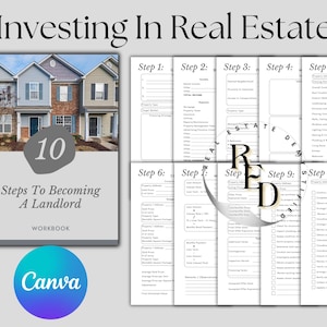 Investment Property Guide | Rental Property Workbook | How To Invest In Real Estate | Instant Download Fillable | Property Investment Guide
