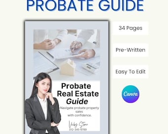 Gids voor onroerend goed nalatenschap: canva-sjabloon voor makelaars [bewerkbaar]