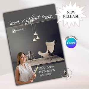 Real Estate Tenant Welcome Packet | Edit In Canva | Welcome Letter | Property Management Guide | Tenant Lease Guide | Landlord Lease Guide