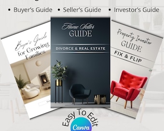 Real Estate Seller Guide | Navigating Divorce and Real Estate | Investor Fix and Flip Guide | Real Estate Buyer Guide | Realtor Marketing