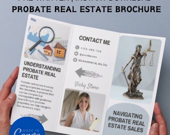 Probate Real Estate Brochure Template: Agent Marketing (Digital Download)