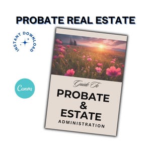 Probate Services Presentation Guide - Pre-Written Canva Template