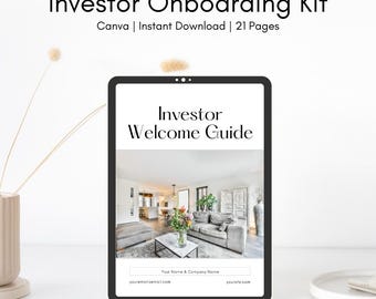 Real Estate Investor Guide, Rental Property Management, Investment Property Marketing Template, Home Buyer Packet,